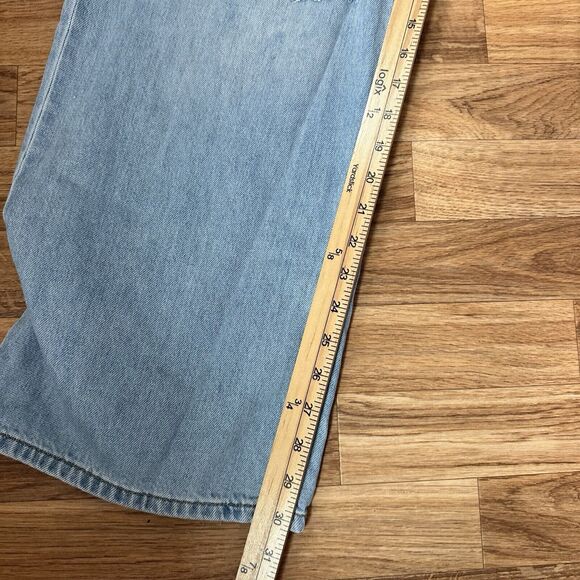 Fashion Nova Womens Straight Jeans Size 14 Plus Distressed High Rise Denim - Picture 10 of 11